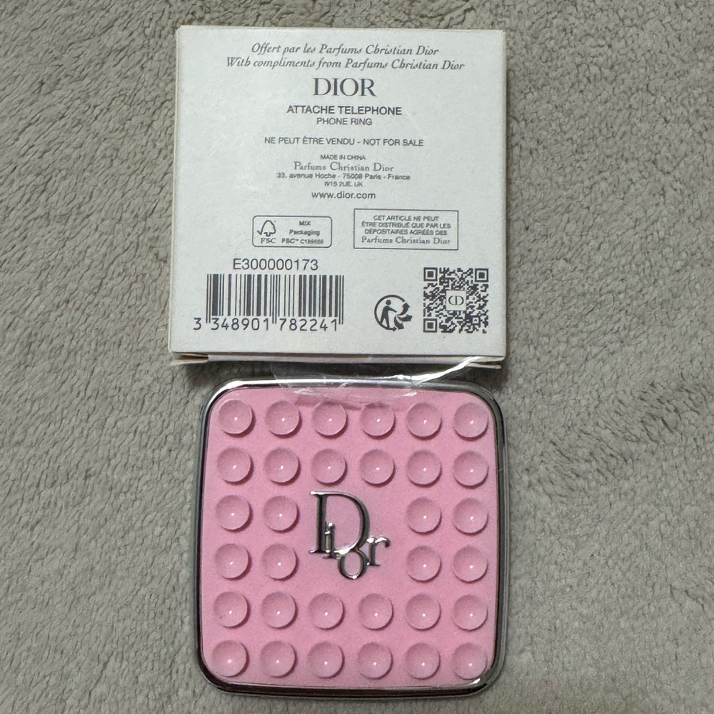 Dior Pink Phone Ring Accessory